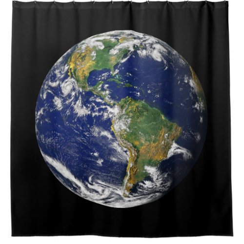 EARTH FROM SPACE Custom Shower Curtain
