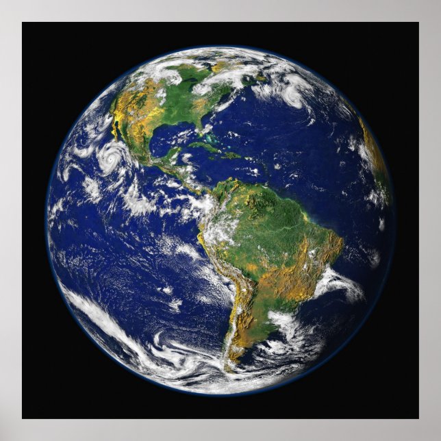 EARTH FROM SPACE Custom Wall Art Archival Poster (Front)