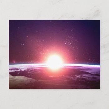 Earth From Space Postcard by Utopiez at Zazzle