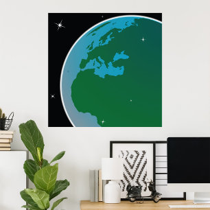 Earth From Space Poster