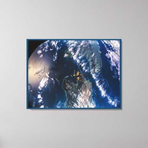 Earth from Space Shuttle Atlantis Canvas Print
