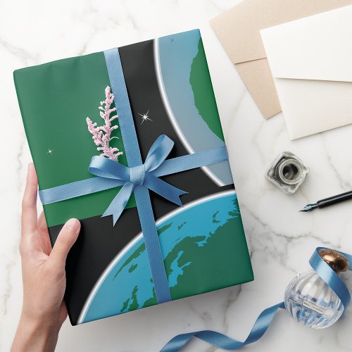 Earth From Space Wrapping Paper