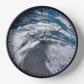 Earth From The Apollo 12 Spacecraft. Clock