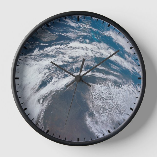 Earth From The Apollo 12 Spacecraft. Clock (Front)