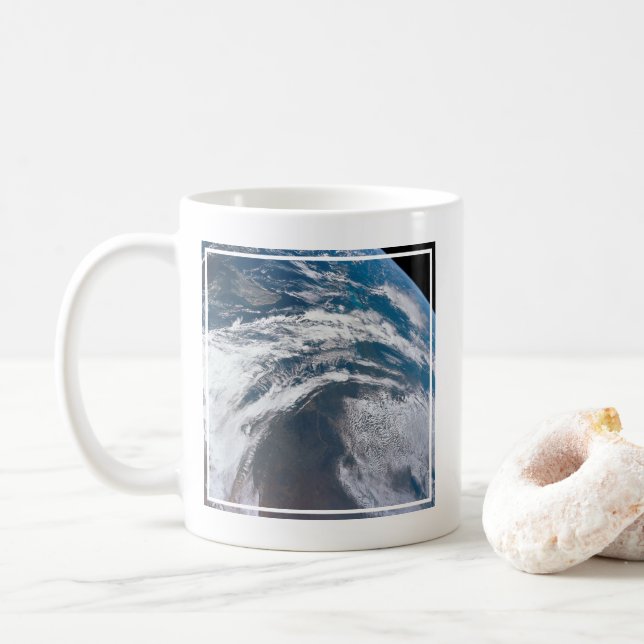 Earth From The Apollo 12 Spacecraft. Coffee Mug (With Donut)