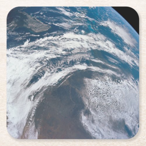Earth From The Apollo 12 Spacecraft Square Paper Coaster
