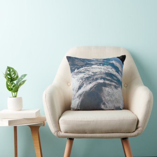 Earth From The Apollo 12 Spacecraft Throw Pillow