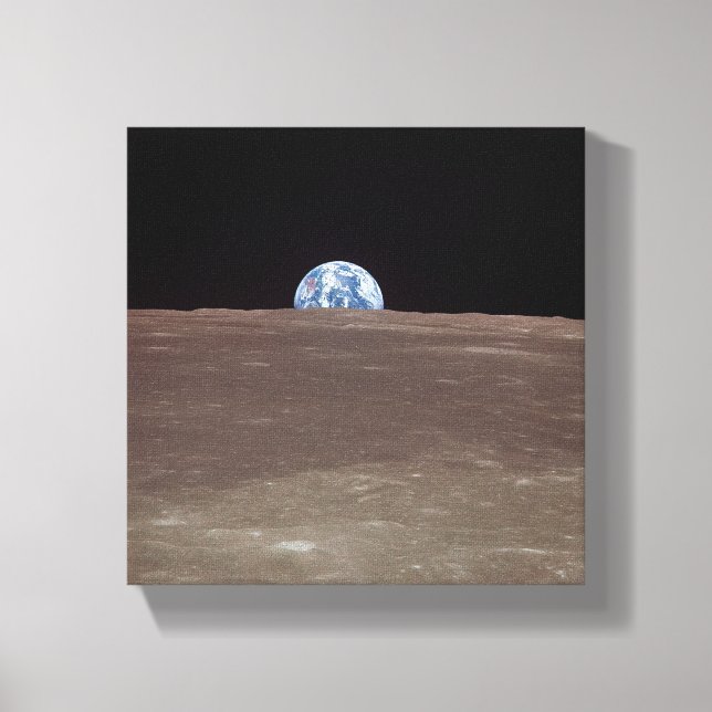 Earth from the Moon Canvas Print (Front)