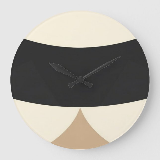 Earth Geometry Journal – wall art and decor clock  (Front)