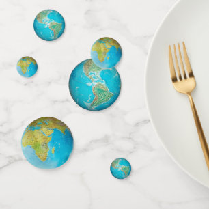 Earth Globe 1 & 2 Confetti