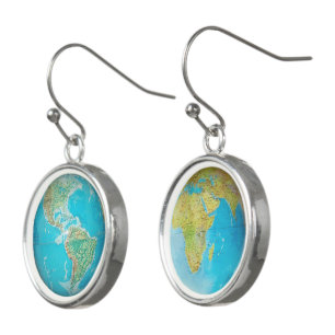 Earth Globe 1 & 2 Earrings