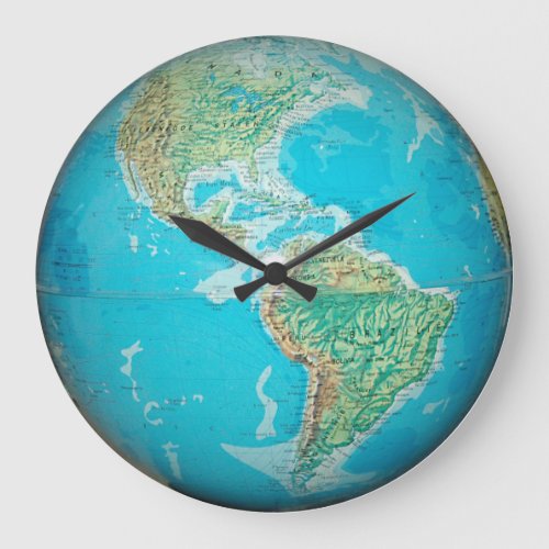 Earth Globe 1 Large Clock
