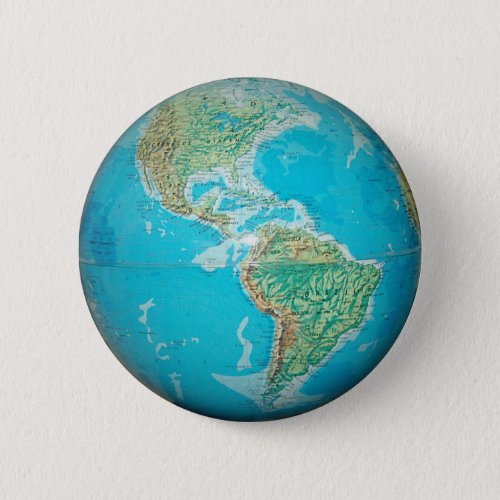 Earth Globe 1 Pinback Button