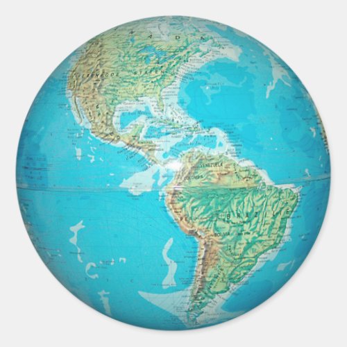 Earth Globe 1 Sticker