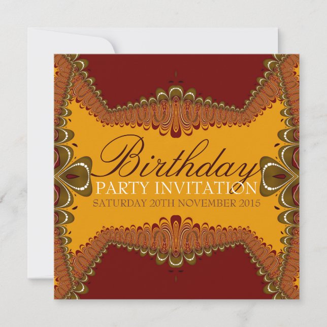 Earth Goddess Birthday Event Party  Invitation (Front)