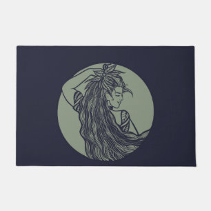 Earth Goddess Green Witch Pagan Druid Witches      Doormat