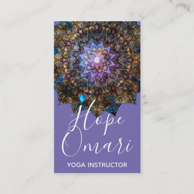 Earth Goddess Mandala  Business Card (Front)