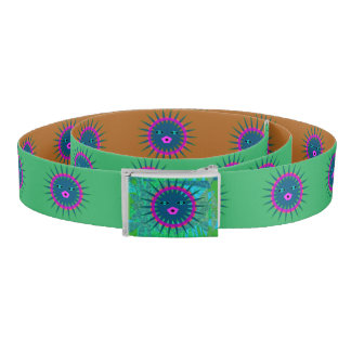 Earth Goddess Sun Medallion Print Belt