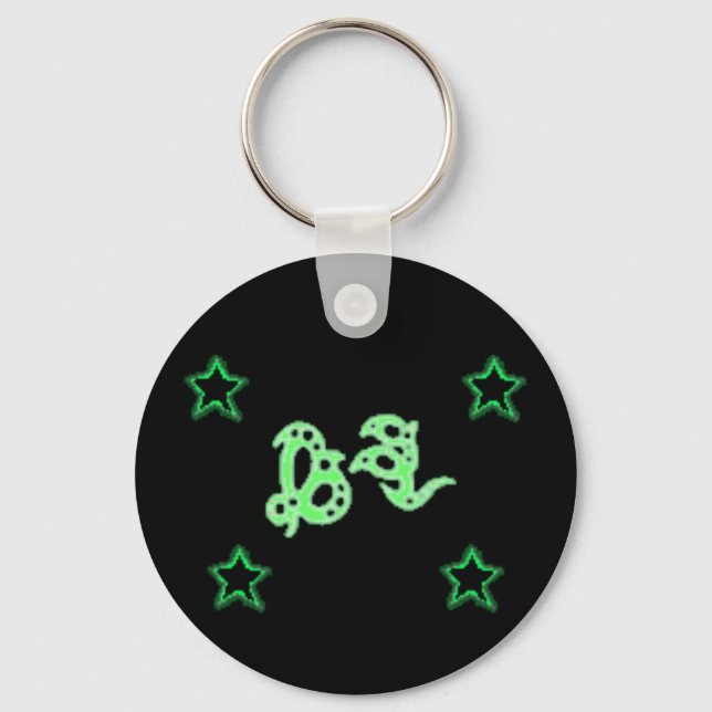 EARTH GODRUNE Stars Keychain (Front)