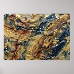 Earth Gold Spirit Guided Abstract Wall Art