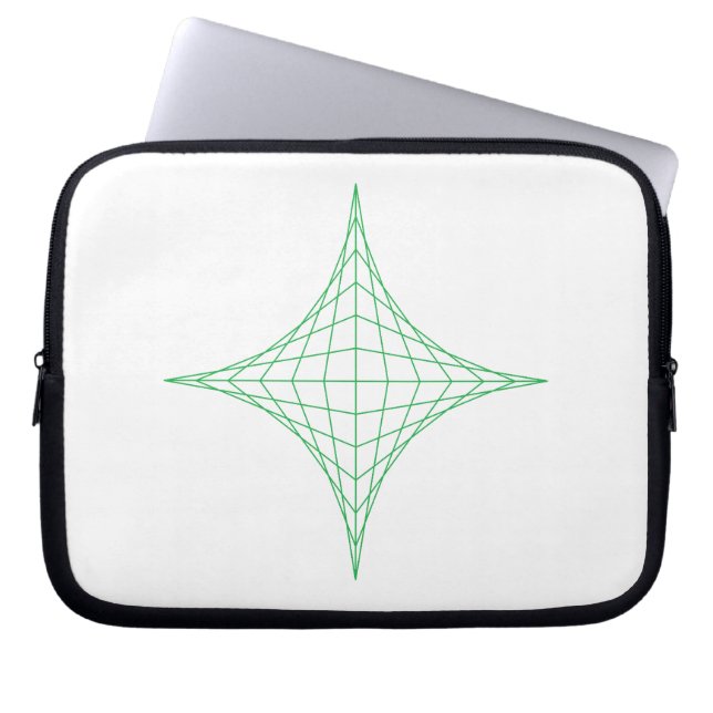 Earth (green) laptop sleeve (Front)