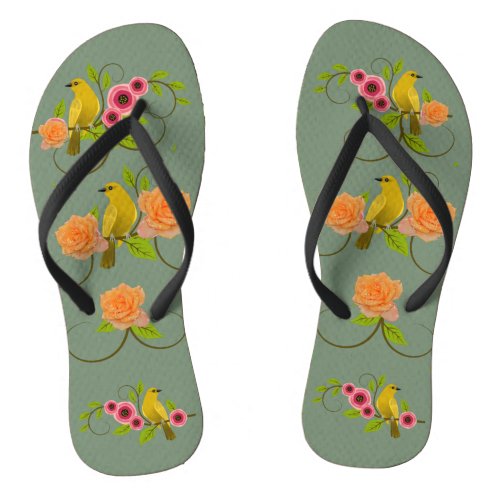 Earth Green  Pool Beach Flip Flops