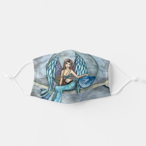 Earth Guardian Angel Art by Molly Harrison Adult Cloth Face Mask