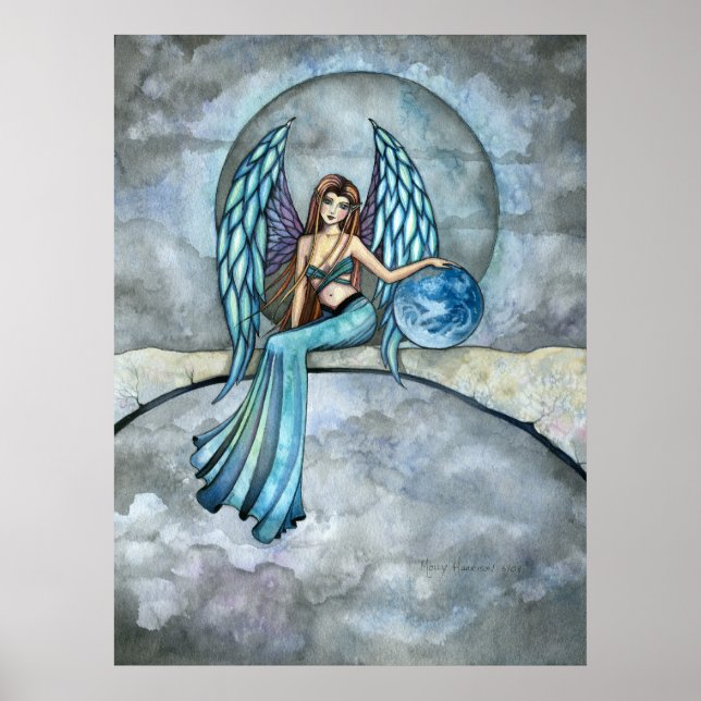 Earth Guardian Angel Fairy Poster Print (Front)