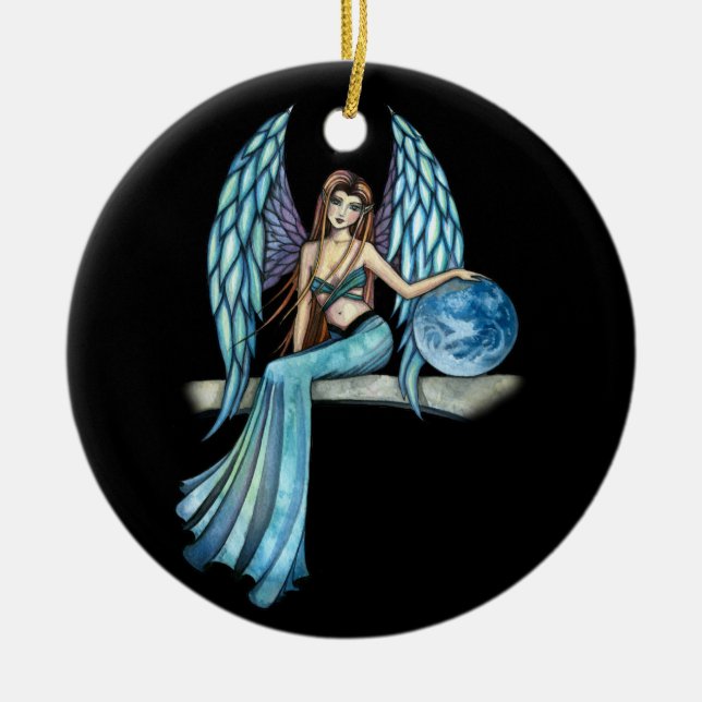 Earth Guardian Angel Ornament by Molly Harrison (Front)