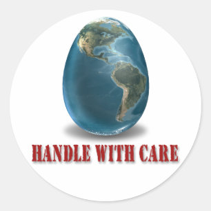 Earth Handle With Care Sticker