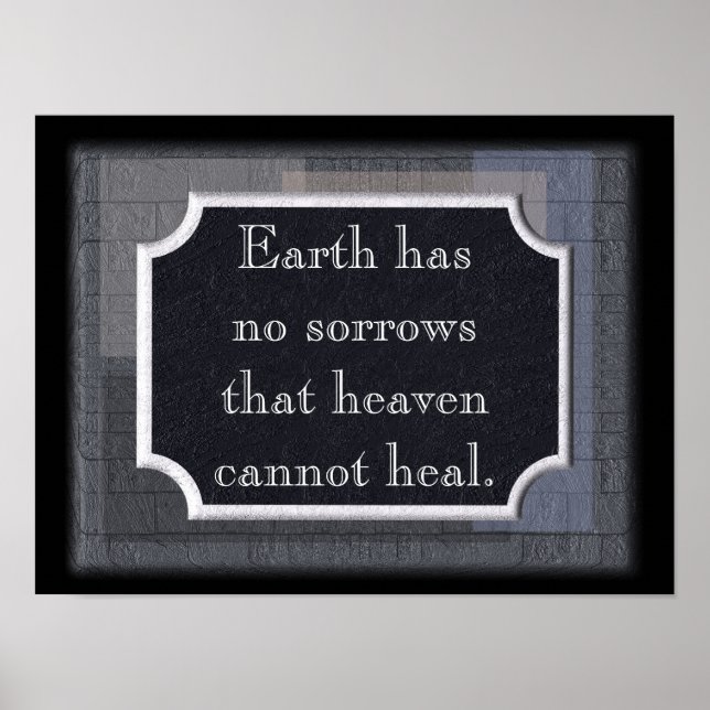 Earth Has No Sorrows - Print (Front)