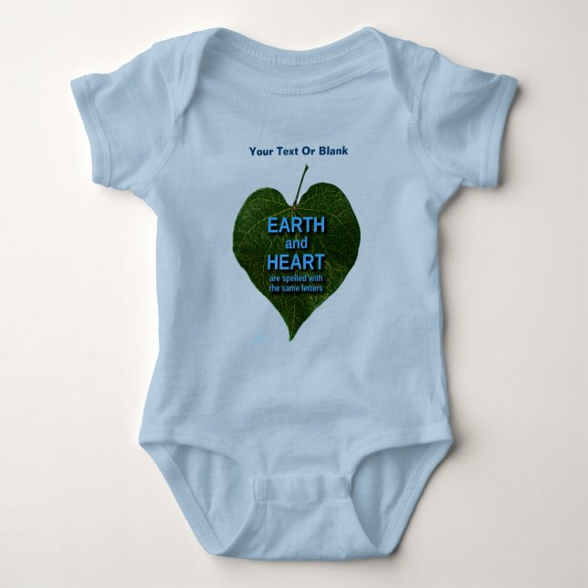 Earth - Heart Anagram Baby Bodysuit (Front)