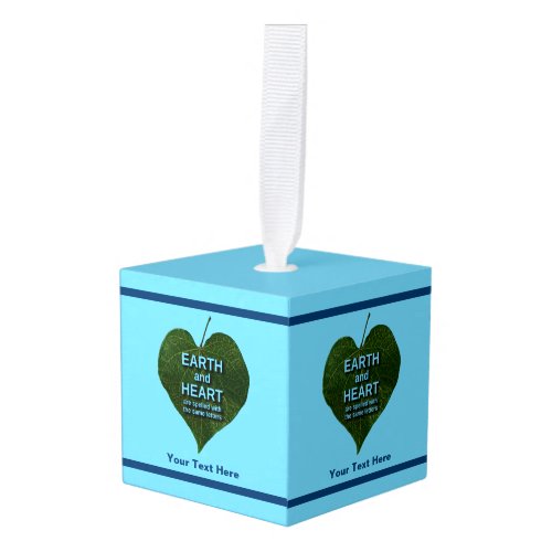 Earth _ Heart Anagram Cube Ornament