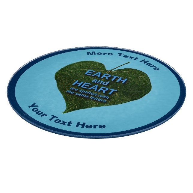 Earth - Heart Anagram Cutting Board (Corner)