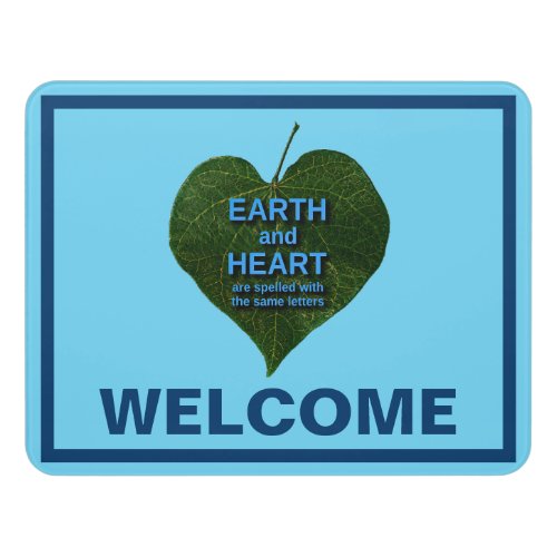 Earth _ Heart Anagram Door Sign