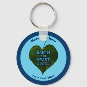 Earth - Heart Anagram Keychain
