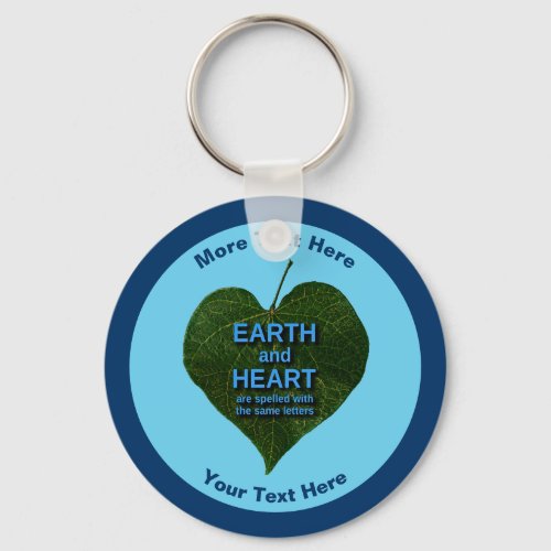 Earth _ Heart Anagram Keychain