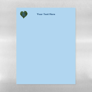 Earth - Heart Anagram Magnetic Dry Erase Sheet