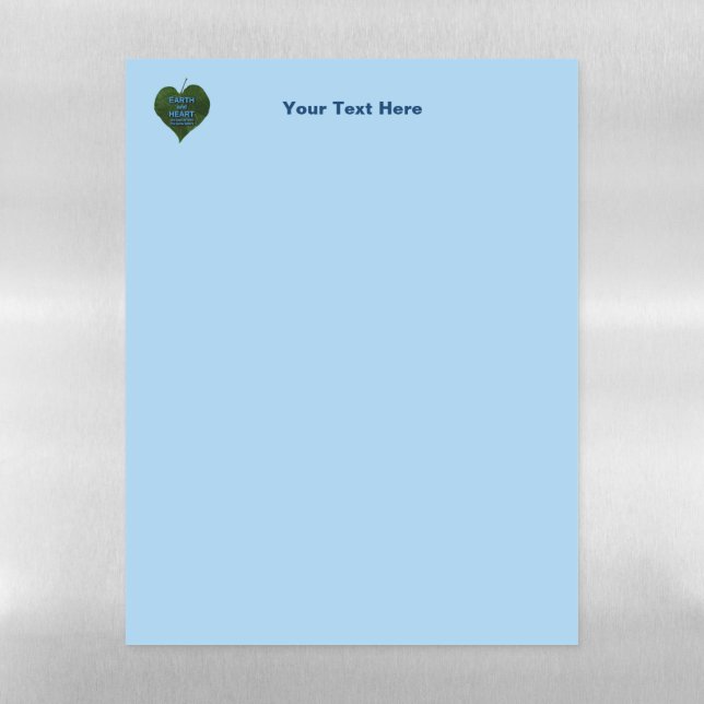 Earth - Heart Anagram Magnetic Dry Erase Sheet (Vertical)