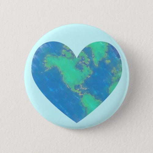 Earth Heart Button