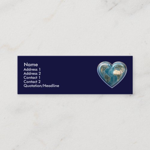 Earth Heart Profile Card Business Card