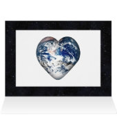 Earth Heart (Universe Background) Cards (Inside Horizontal (Top))