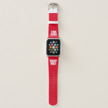 Earth Hole Apple watch band Red