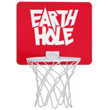 Earth Hole mini basketball hoop Red