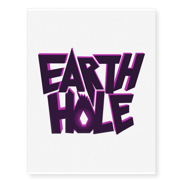 Earth Hole temporary tattoos (Front)