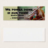 Earth Hour Bookmarks (Front & Back)