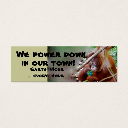 Earth Hour Bookmarks (Front)