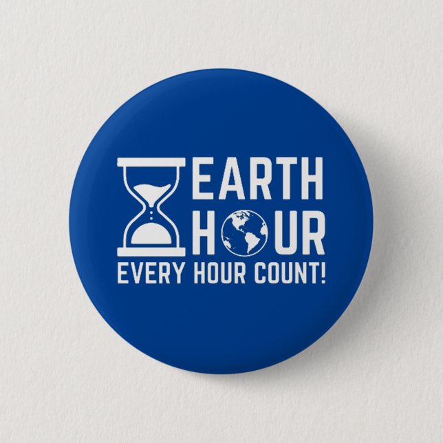 Earth Hour Button (Front)