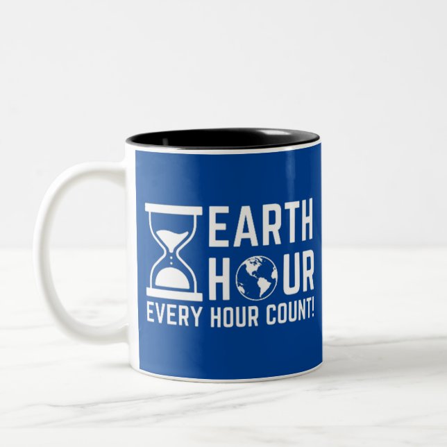 Earth Hour Two-Tone Coffee Mug (Left)