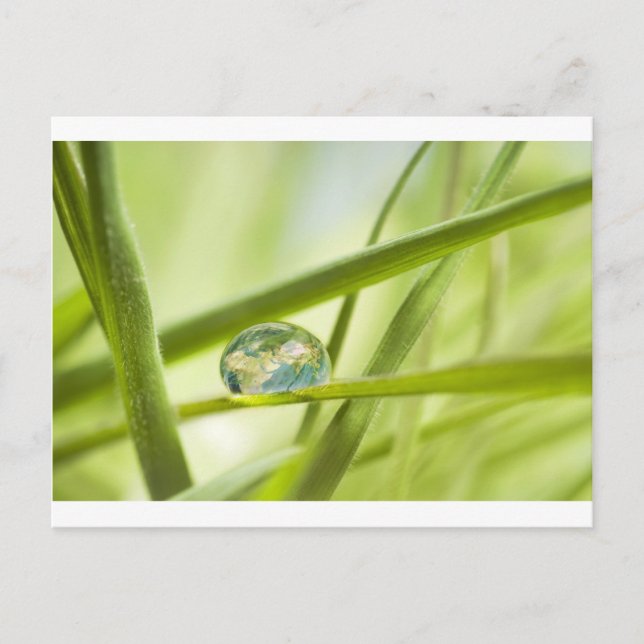 Earth in a drop postcard (Front)